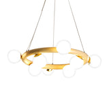 Japanese Style Wood Ring Pendant Light With Bubble Shade - Ideal For Study Room