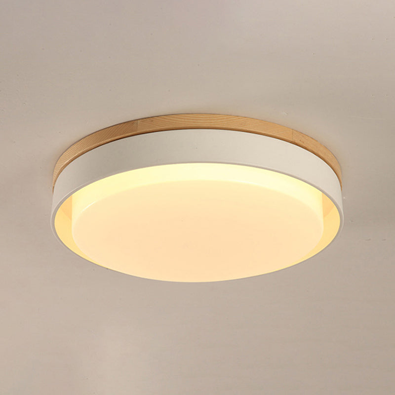 Nordic Style Macaron Colored Child Bedroom Ceiling Light White / 15’ Warm