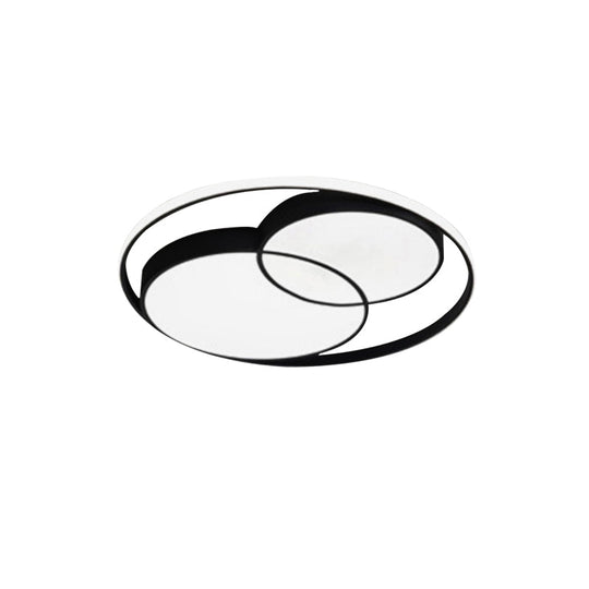 Modern Acrylic Snowman Ceiling Light - Stylish Flush Mount For Study Room & Kitchen