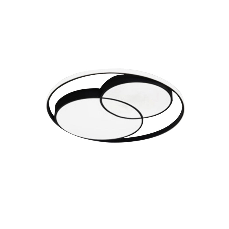 Modern Acrylic Snowman Ceiling Light - Stylish Flush Mount For Study Room & Kitchen