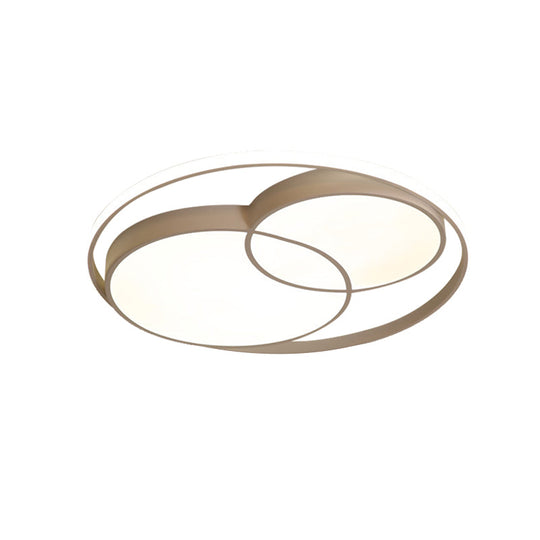 Modern Acrylic Snowman Ceiling Light - Stylish Flush Mount For Study Room & Kitchen