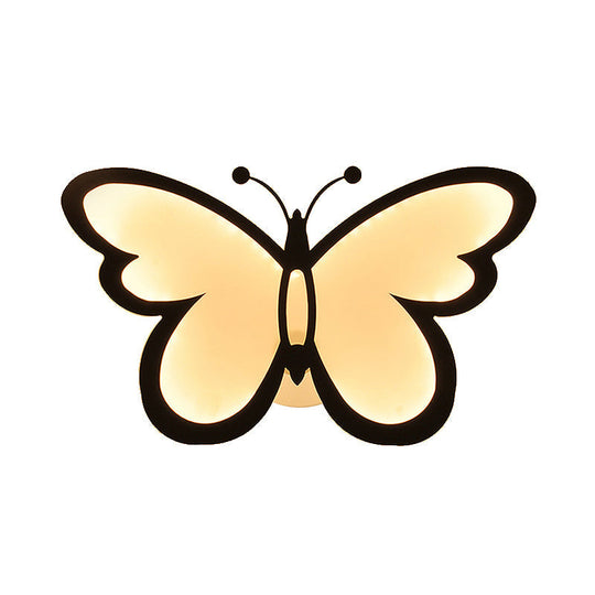Chic Butterfly Flush Mount Light - Ideal For Girls Bedroom