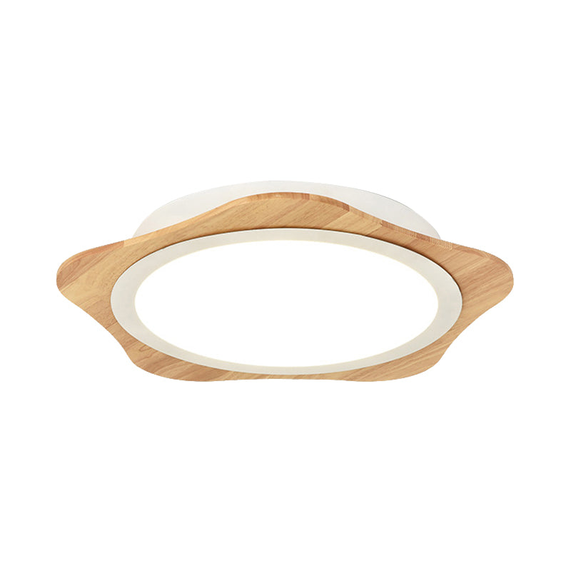 Modern White Floral Ceiling Mount Light - Bathroom Corridor Flush