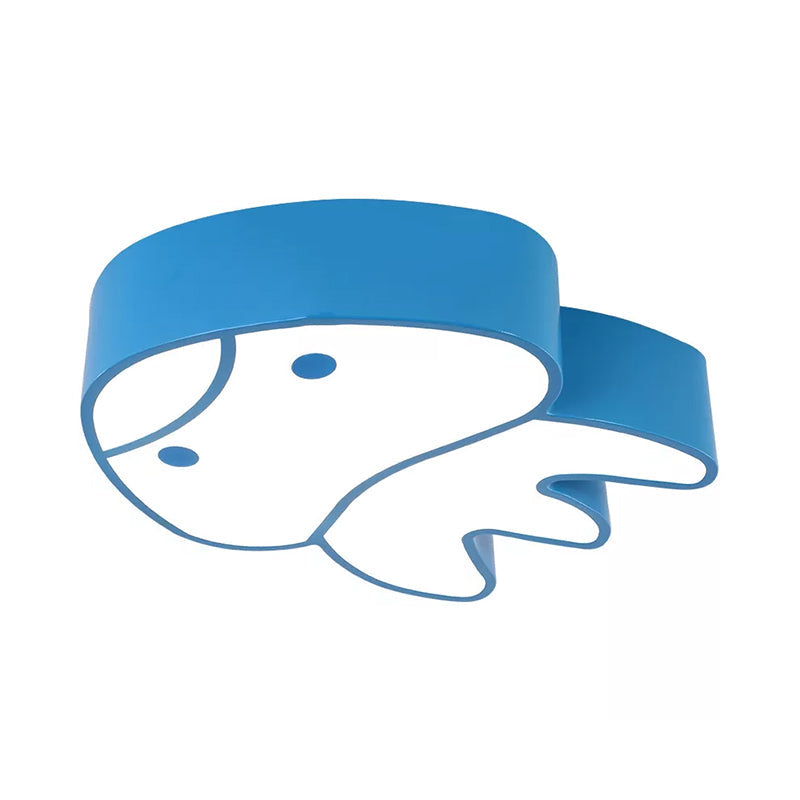 Whimsical Jellyfish Flush Ceiling Light For Kids’ Bedchamber - Led Acrylic Mount Lighting In