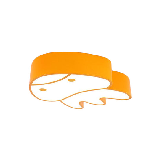 Whimsical Jellyfish Flush Ceiling Light For Kids Bedchamber - Led Acrylic Mount Lighting In