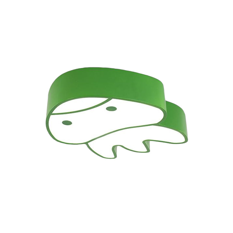 Whimsical Jellyfish Flush Ceiling Light For Kids’ Bedchamber - Led Acrylic Mount Lighting In