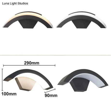 18W Led Outdoor Waterproof Walkway Front Door Garden Porch Wall Light Modern Indoor Corridor