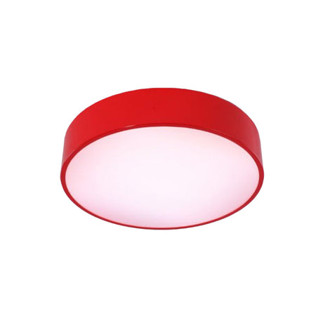 Childrens Led Ceiling Flushmount In Fun Colors: Circular Acrylic Fixture