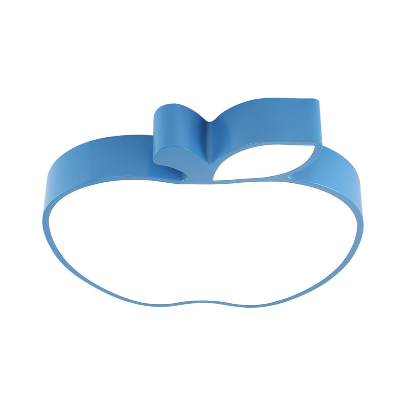 Kids Style Led Ceiling Lamp For Baby Room - Apple Acrylic Flush Mount Light (18’/21.5’ W)