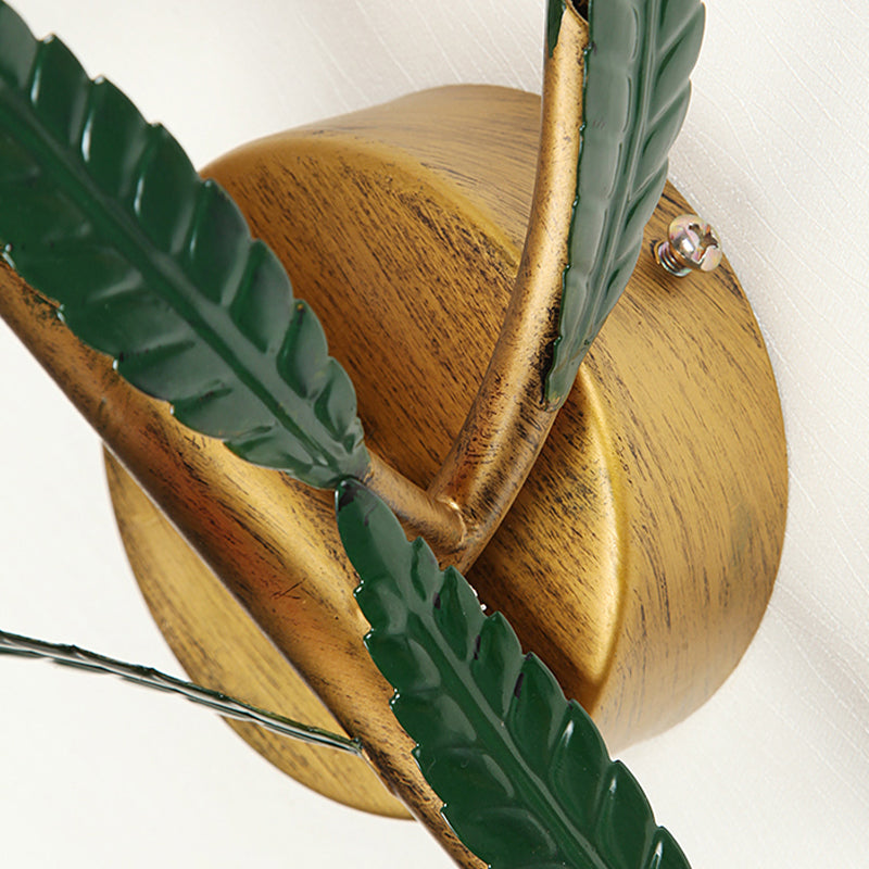 Retro Gradient Pink/Red Tulip Sconce - 3-Light Wall Lighting For Stylish Living Room Decor