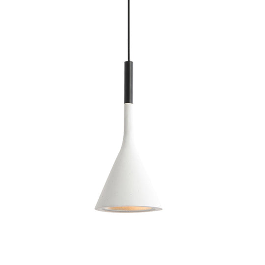 Modern Nordic Style Funnel Kitchen Bar Pendant Light - Red/White/Black