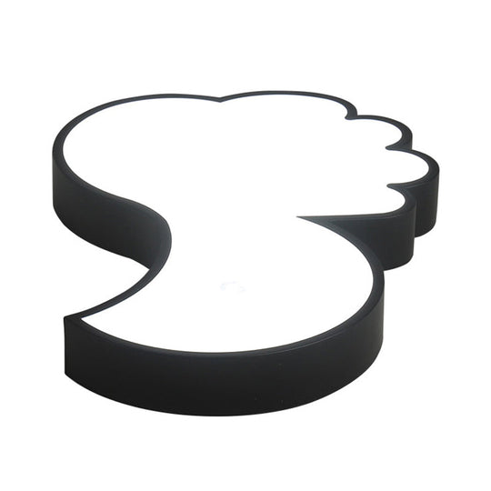 Cute Thumbs-Up Led Ceiling Lamp For Energy-Saving Study Room Lighting