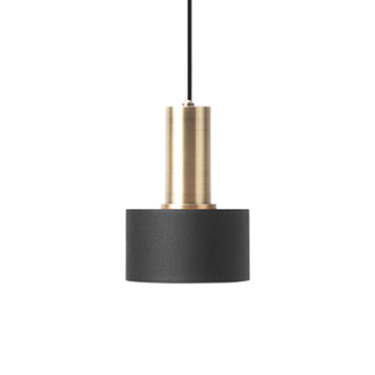 Nordic Hanging Lamp: Black & Gold Round Pendant For Kitchen