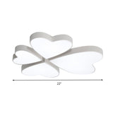 Modern Led Acrylic Flush Mount Ceiling Light For Living Room - Contemporary Lighting