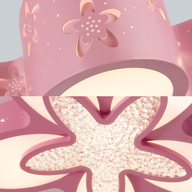 Starfish Shaped Kindergarten Ceiling Light - Acrylic Flush Mount Cartoon Fixture