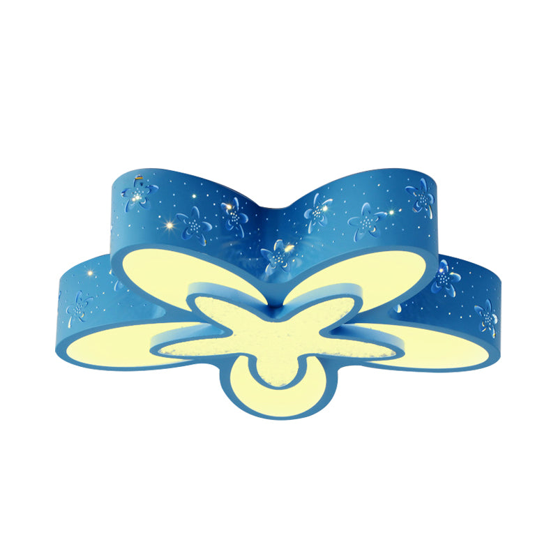 Starfish Shaped Kindergarten Ceiling Light - Acrylic Flush Mount Cartoon Fixture