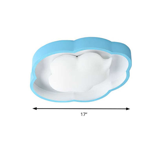 Modern Led Ceiling Fixture For Cloud-Inspired Childrens Bedroom