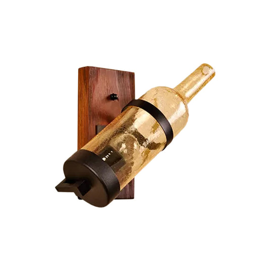 Modern Frosted White/Yellow Crackle Glass Wall Lamp For Bedroom Bathroom Or Warehouse