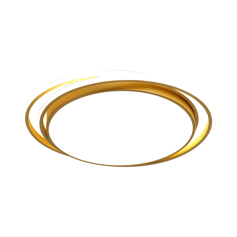 15/19 Extra-Thin Round Flush Mounted Led Ceiling Lamp - Minimalistic Acrylic Design In