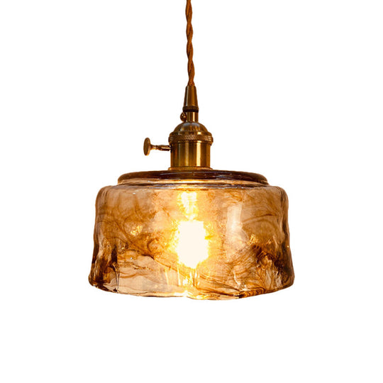Modernist Alabaster Glass Pendant Light With Brass Finish For Dining Room Trapezoid/Cone/Cuboid