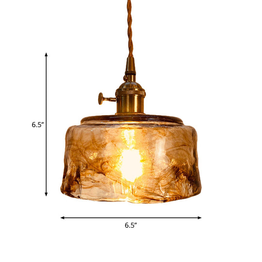 Modern Hanging Pendant Light With Amber Alabaster Glass And Brass Down Lighting For Dining Room -