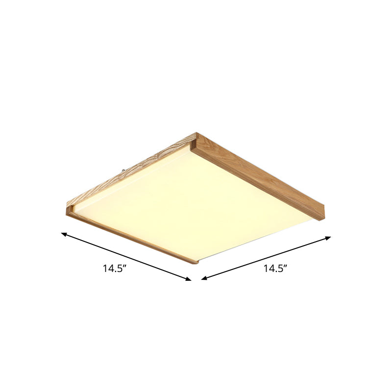 Nordic Square Flushmount Led Ceiling Light In Warm/White - 14.5’’/25.5’’/38’’ Wide