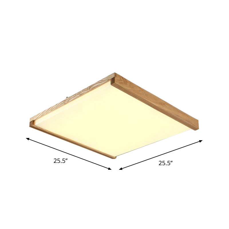Nordic Square Flushmount Led Ceiling Light In Warm/White - 14.5’’/25.5’’/38’’ Wide