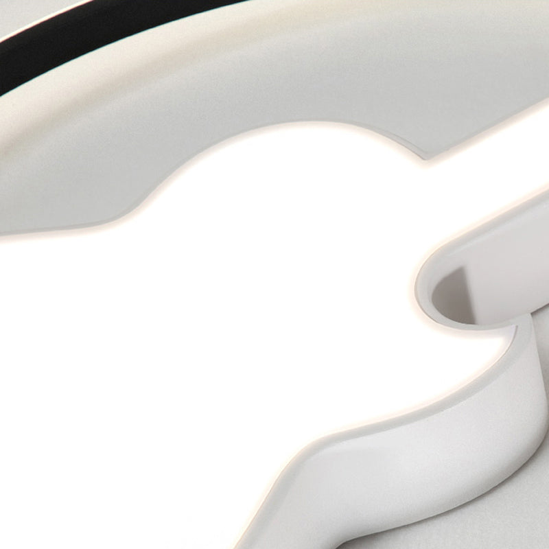 Candy - Colored Guitar Acrylic Flush Mount Led Ceiling Light For Game Rooms