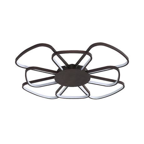 Windmill Led Flush Mount Ceiling Lamp For Living Room - Beautiful Acrylic Lighting