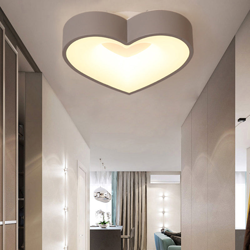 Modern Gray Acrylic Led Flush Light For Foyer Bathroom Energy - Saving Nordic Ceiling Mount Grey /