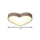 Modern Gray Acrylic Led Flush Light For Foyer Bathroom Energy-Saving Nordic Ceiling Mount