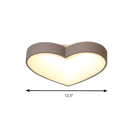 Modern Gray Acrylic Led Flush Light For Foyer Bathroom Energy-Saving Nordic Ceiling Mount