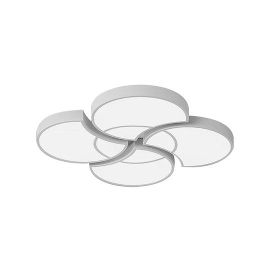 Floral Flush Ceiling Light For Kids’ Spaces - Metal And Acrylic Lamp Kindergarten Corridor