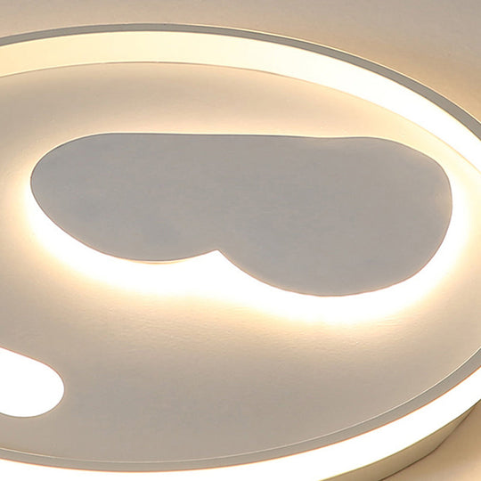 Contemporary Heart Ceiling Lamp – Led Acrylic Flush Mount Light For Hotel Hallway