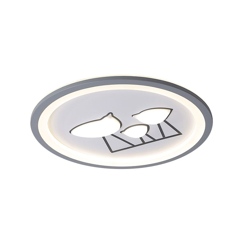 Nordic Acrylic Led Flush Mount Ceiling Light For Living Room