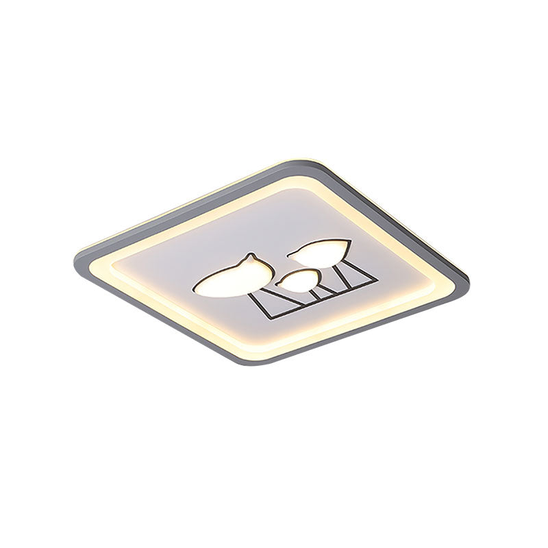 Nordic Acrylic Led Flush Mount Ceiling Light For Living Room