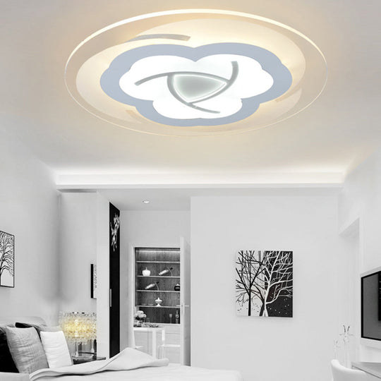 Modern Blossom Flush Mount Led Ceiling Light For Boys Bedroom