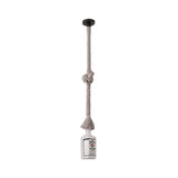 Frosted White Glass Island Lamp With Multiple Bulbs - Loft Style Black Wine Bottle Suspension For