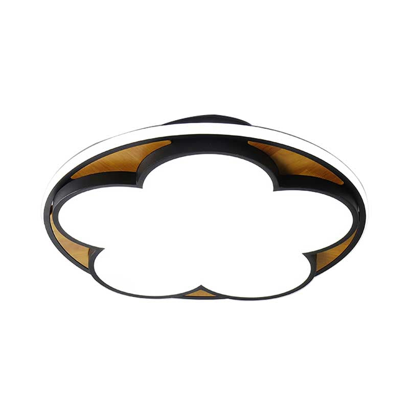 Contemporary Led Ceiling Mount Light For Kid’s Bedroom – Flat Blossom Design