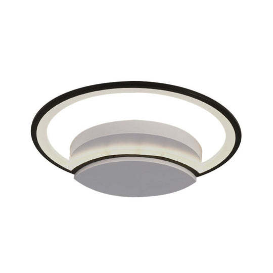 Contemporary Round Acrylic Flush Mount Ceiling Light For Living Room Décor
