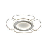 Acrylic Art Deco Living Room Round Ceiling Light Flush Mount Fixture