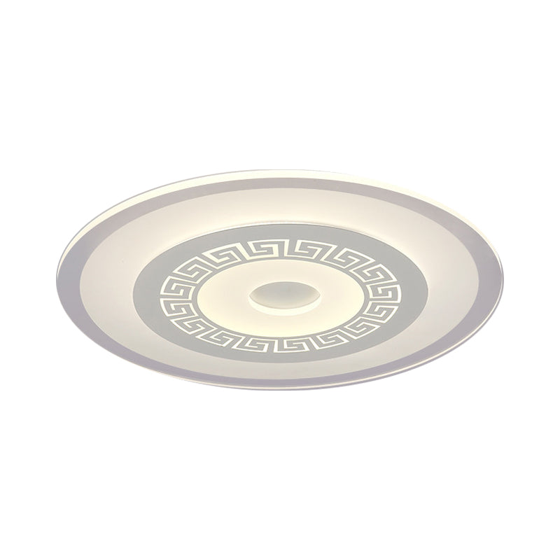 Modern Ultra-Thin Led Flush Mount Ceiling Light With Acrylic Shade – Ideal For Small Or Large