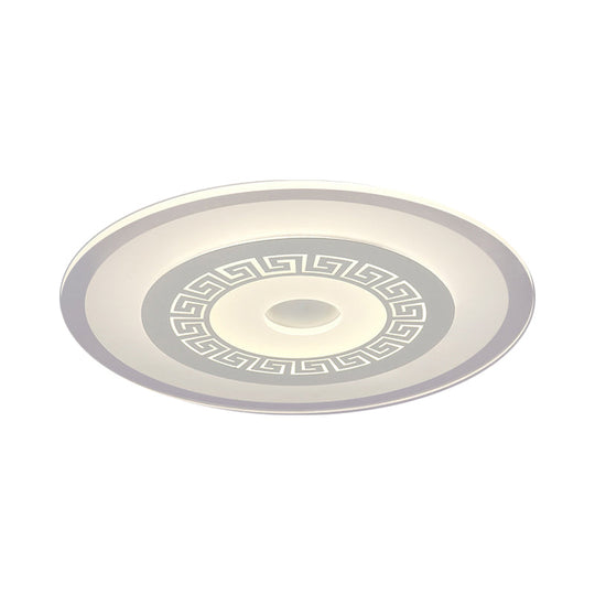 Modern Ultra-Thin Led Flush Mount Ceiling Light With Acrylic Shade – Ideal For Small Or Large