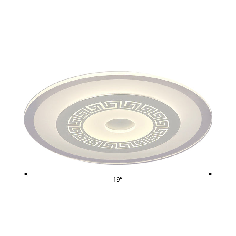Modern Ultra-Thin Led Flush Mount Ceiling Light With Acrylic Shade – Ideal For Small Or Large