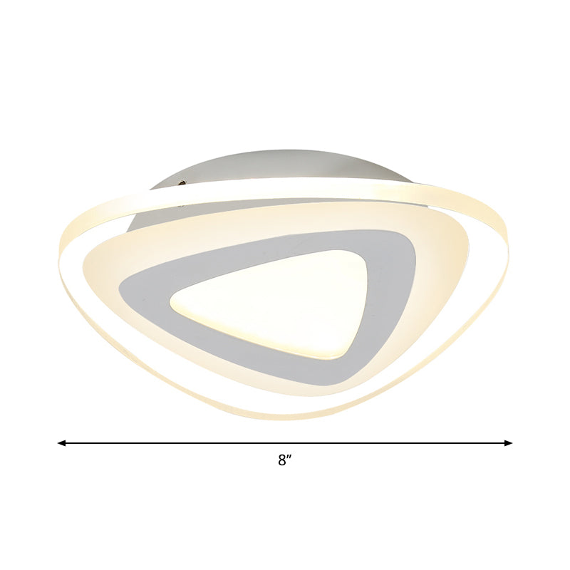 Sleek Led Ceiling Light With Acrylic Shade For Narrow Spaces