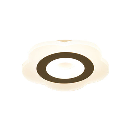 Sleek Led Ceiling Light With Acrylic Shade For Narrow Spaces