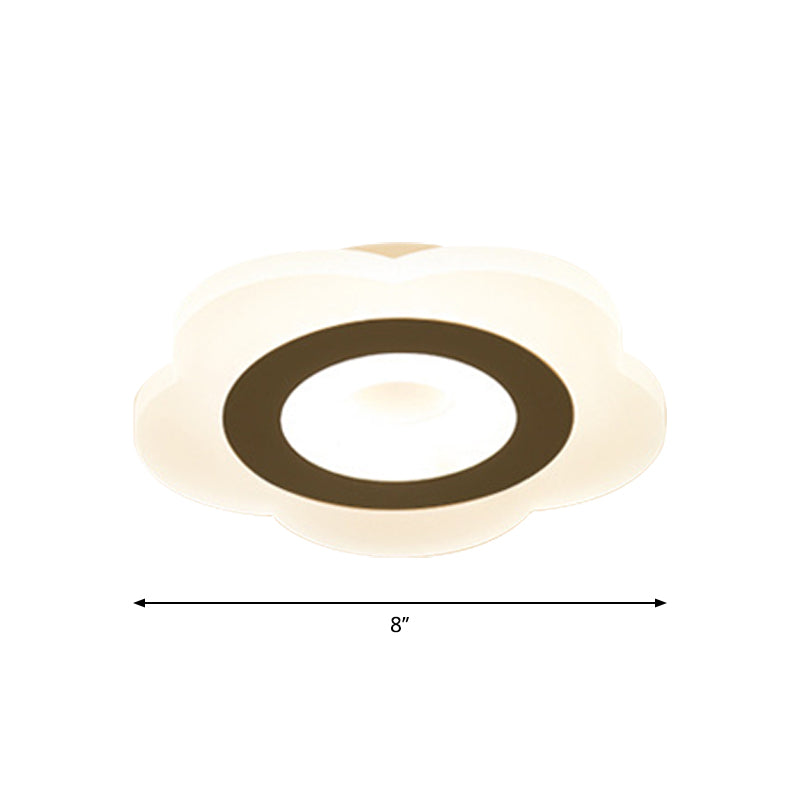 Sleek Led Ceiling Light With Acrylic Shade For Narrow Spaces