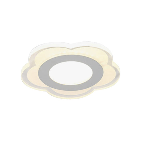 Sleek Led Ceiling Light With Acrylic Shade For Narrow Spaces