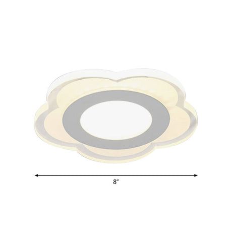 Sleek Led Ceiling Light With Acrylic Shade For Narrow Spaces