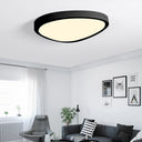 Macaron Loft Acrylic Triangle Led Flush Ceiling Light For Baby Room - Candy Colored Lamp Black /
